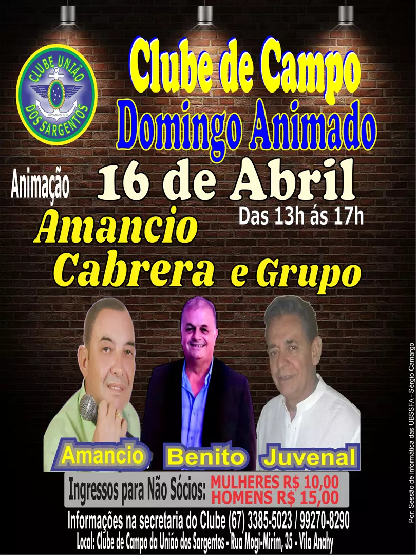 Domingo Animado no Clube de Campo 16/04/2023